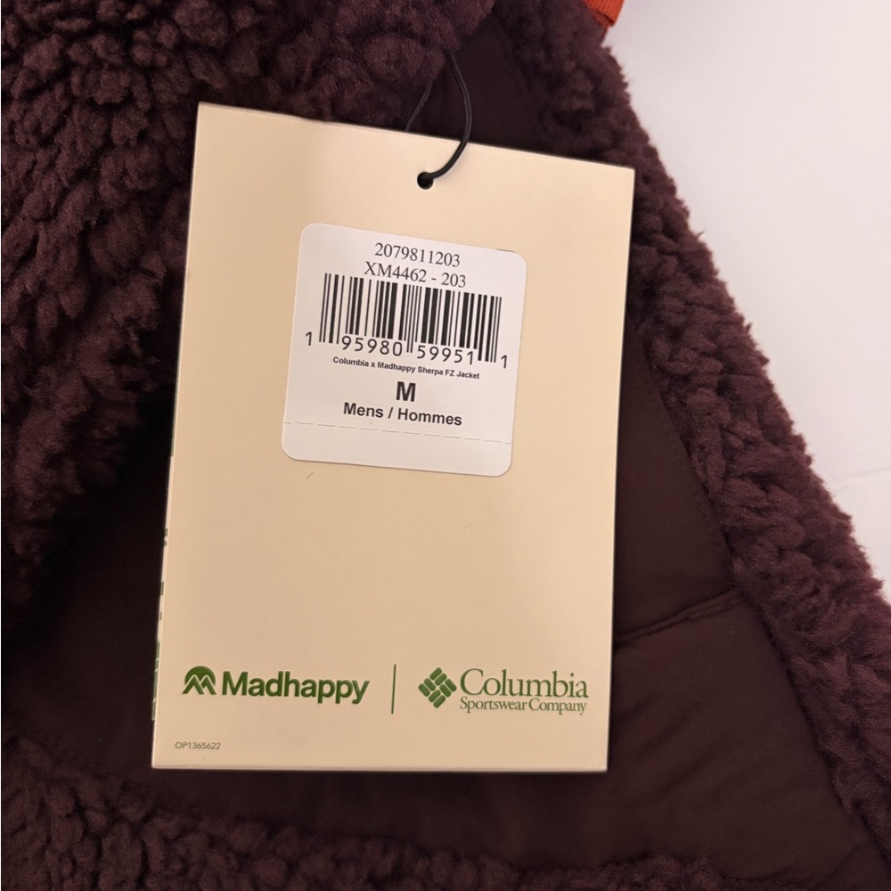 Columbia x Madhappy - Plush Sherpa Jacket - size medium, unisex! NWT 🧸🤎💜 - Picture 5 of 11